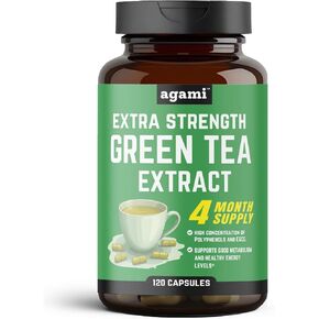 Agami Green Tea Capsules | 4 Month Supply | Energy & Metabolism Support | 20:1 Extract - 120 Capsules in Saudi Arabia