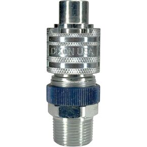 أصلي Dixon N4M6‑LS Dix‑Lock N‑Series Bowes Interchange ذكر قابس قفل أمان، فولاذ، 1/2" قطع سريع × 3/4" NPTF، 500PSI in Kuwait