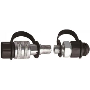 مجموعة موصلات هيدروليكية سريعة، خيط ذكر/أنثى Zg3/8، فولاذ كربوني، منفذ 8 مم، معدل ضغط 70 ميجا باسكال، مقاومة درجة الحرارة 120 درجة مئوية، للزيت عالي الضغط والخطوط الهيدروليكية (ZG3/8) in Kuwait