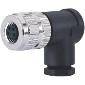 M8 Connector A-Code 4Pin Female Elbow Assembly Industrial Waterproof Connector Plastic Housing in Kuwait
