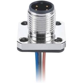 M12 Connector 4Pin D-Code Male Flange Seat Welding Wire Type Aviation in Kuwait