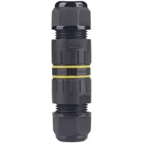 M20 straight through connector 5 core waterproof connector black lock wire outdoor light with wire connector(Wire diameter size 9 12mm) in Kuwait