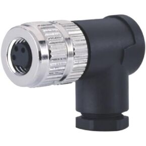 M8 Connector A-Code 3Pin Female Elbow Assembly Industrial Waterproof Connector Plastic Housing in Kuwait