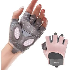 قفازات التمرين للرجال والنساء - قفازات الصالة الرياضية بدون أصابع لرفع الأثقال، وتمارين كروس فيت، واللياقة البدنية، والتمرين والتدريب مع نقاط قبضة سيليكون للإمساك الآمن وحماية حشوة راحة اليد in Kuwait