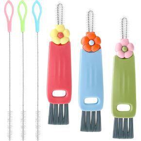 3 in 1 Straw and Cup Lid Cleaning Brush Set – Multifunctional Water Bottle Cleaner Kit for Straws, Spout Lids & Travel Mugs, Deep Clean Baby Sippy Cups & Coffee Mugs in Kuwait