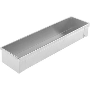 Cheesecake Baking Tray, Stainless Steel Long Cake Pan for Elegant Desserts, 40.3 x 10 x 6.5 cm, Silver, Compatible with Oven and Cooling Rack, 1-Pack in Kuwait