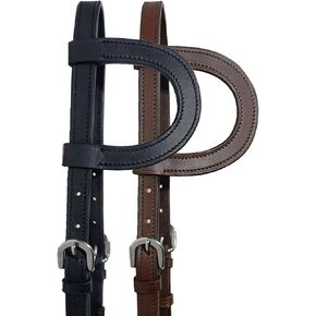 SIE زلة الأذن جلد الحصان انزلاق رأس أذن واحدة 5/8 بوصة أسود وبني قابل للتعديل in Kuwait