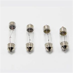 10pcs Double pointed reading car trunk small lamp beads 12V24V30V36V5W10W two pointed bulb olive light (Color : 10 x 39mm 12V5W), JSHCN123456 in Kuwait