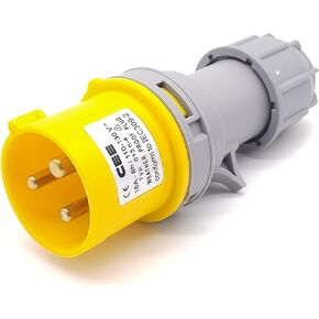 IEC60309 16A 3 دبوس 110 فولت-130 فولت 50/60 هرتز 3P 4h 2P + E IP67 موصل سالب (قابس صناعي ذكر) in Kuwait