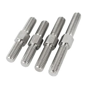 مسمار مزدوج الطرف من الفولاذ المقاوم للصدأ، 304 مسامير سداسية من الفولاذ المقاوم للصدأ ذات نهاية مزدوجة سلبية إيجابية M3-M16 30 مم - 150 مم (M3-2PCS، 110 مم) in Kuwait