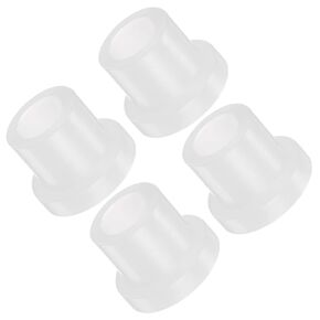 4pcs Flanged Sleeve Bearing - [10.2mm x 13mm x 10.1mm] Nylon Oilless Bushing for Equipment Machine Use | White in Kuwait