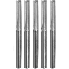 5 قطعة قاطعة طحن ذات فتحة مستقيمة مزدوجة الحواف 5 مم 6 مم 8 مم 10 مم شانك شانك كربيد اثنين من الفلوت فتحة مستقيمة لقمة التوجيه ذات نهاية مستقيمة مطحنة CNC أدوات الحفر (6 × 6 × 62 × 100 لتر) in Kuwait
