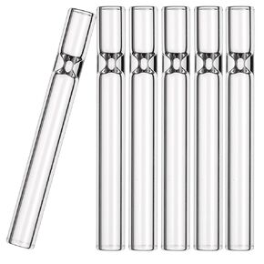 6 أنابيب زجاجية من البورسليكات بطول 10.16 سم وشفافة ومناسبة لنفخ الزجاج والمختبرات والأشغال اليدوية والتطبيقات الصناعية وقابلة لإعادة الاستخدام in Kuwait