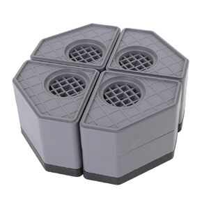 وسادات مضادة للاهتزاز للغسالة، 4 قطع وسادات مضادة للانزلاق، قاعدة غسالة مقاومة للضوضاء، مقاومة للصدمات 3.1 بوصة، مثبت غسالة ومجفف عالمي يدعم القدم لوقف الحركة أثناء المشي in Kuwait