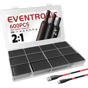 مجموعة أنابيب الانكماش الحراري 2:1 600 قطعة، أنبوب الانكماش الحراري السلكي، أنبوب الانكماش الكهربائي، أنابيب الانكماش الحراري الصناعية، أنابيب لف الانكماش السلكي، هدايا عيد الحب للرجال in Kuwait