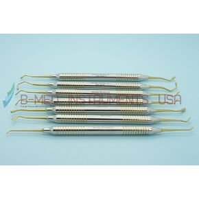 7 Piece Amalgam Pluggers/Condensers Titanium Coated Tips Dental Instruments in Saudi Arabia