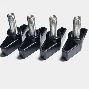 4-Pack. Wing T Knob, 3/8-16 Thread Size- Male-Heavy Duty Head Diameter 2-1/8" in Kuwait