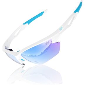 نظارات شمسية رياضية مستقطبة من DEAFRAIN للرجال والنساء، مثالية لركوب الدراجات والجري والبيسبول مع حماية من الأشعة فوق البنفسجية 400 in Kuwait