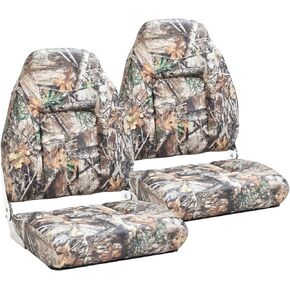 Boat Seats Low Back 2Pack, Folding Boat Seats Stainless Steel Screws Included, Waterproof Fold-Down Boat Captain Chairs. (camouflage) in Kuwait