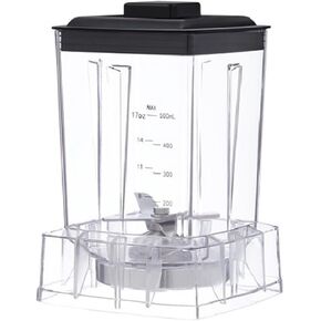 17-Ounce 500ml Dry Grains Grinding Container Jug Jar Dry Grinder Blades Assemblied in Saudi Arabia