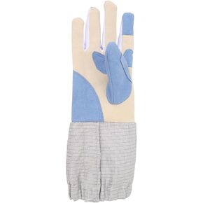 Padded Fencing Glove Right Handed, Durable Knitted Fabric, Breathable Sabre Glove for Training Protection - Anti Slip Grip, Injury Reduction, Ideal for Sabre Swordsmanship (M 35x27x20cm / in Kuwait