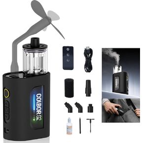 COLBOR CF3 Mini Fog Machine Portable Handheld Smoke Machine for Photography with Remote Control, Small Fogger Haze Maker with 60° Tilt-Protection for Indoor Outdoor Christmas Party Cosplay in Kuwait