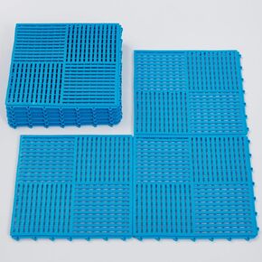 9 Pack 12"x12" Interlocking Floor Tiles, 0.4" Thick Dark Gray Non-Slip Mats with Drainage Holes for Pool Deck, Shower, Bathroom, Garage, Boat | for Wet Areas in Saudi Arabia