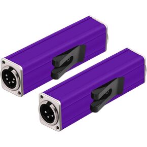 1Pc Male Extension Converter,3Pin 5Pin Panel Mount Chassis MIC Socket Speaker Coupler Adapter(U1001L90J-Purple) in Kuwait