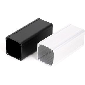 1Pc 90mm LED AC Speaker Couplers Extender Connector Aluminum Alloy Case for 8Pins Female Panel Mount Straight Adapter(1xU1001-8P-Black) in Kuwait