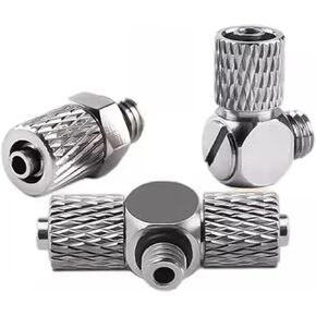 5 قطعة موصل الأنابيب الهوائية الصغيرة ذكر الموضوع M3 M4 M5 M6 المسمار من خلال تركيب سريع وصلة ملتوية سريعة أنبوب الهواء OD 3 مللي متر 4 مللي متر 6 مللي متر (PC4-M4) in Kuwait