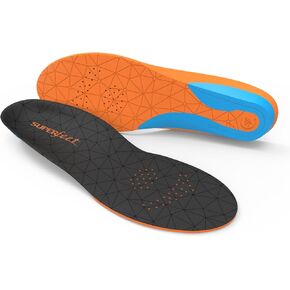 Superfeet All-Purpose Cushion Insoles for Active Lifestyle with Medium Arch Support & Adaptive Comfort Technology - Men 7.5-9 / Women 8.5-10 in Kuwait