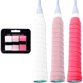 Tennis/Badminton Overgrip, 3 Pack Racket Overgrip Grip Tape, Sweat-Absorbing Grip for Badminton, Padel, Pickleball, Tennis in Saudi Arabia