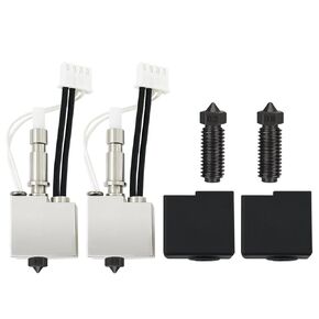 قطعتان من مجموعات الطابعات ثلاثية الأبعاد Kobra S1/Kobra S1 Combo Hotend - رأس الطباعة/الطارد المُجمَّع مع فوهة فولاذية صلبة 0.4 مم و0.6 مم، وفوهات بديلة 0.2/0.8 مم، وكسر حراري 200K in Kuwait