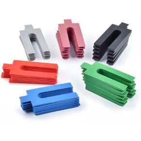 150 قطعة من الحشوات البلاستيكية للتسوية، حشوات حائط الفيديو، مجموعة فواصل البلاط على شكل حرف U 1 مم، 2 مم، 3 مم، 4 مم، 5 مم، 6 مم، حشوات بلاستيكية رفيعة لتركيب باب النافذة، أعمال النجارة in Kuwait