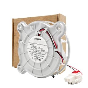 لـ Da31-00334d، da31 00340a/00334b/00334c/00287a/00342a/00287b 7170961 12035GE-12M-YT محرك مروحة مبخر سامسونج وقطع غيار الثلاجة ومروحة الفريزر DC 12V 0.26A (4pin-White) in Kuwait