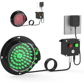 Traffic Signal Light, 2 in 1 Red/Green Stop and Go Light, Industrial Loading Dock Bay Light, for Toll Station, Car Wash, Shopping Mall, Parking Lane, Button Control, AC100-240V(100mm/4in) in Saudi Arabia