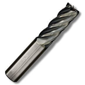 SCT20267 SV5 5-Flute, 3/16" Diameter, 5/8" Cutting Length, .030" Corner Radius, Center Cutting, 2" OAL, Coated, 3/16" Shank Dia., High Performance Variable Helix Carbide Endmill for Ferrous Materials in Kuwait