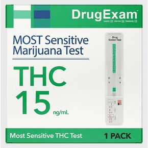15 حزمة - اختبار المخدرات المحرز في الولايات المتحدة الأمريكية الأكثر حساسية الماريجوانا THC 15 نانوغرام / مل مجموعة اختبار المخدرات لوحة واحدة - اختبار المخدرات الماريجوانا مع مستوى قطع 15 نانوغرام / مل للكشف عن أي شكل من أشكال رباعي هيدروكانابينول (15) in Kuwait