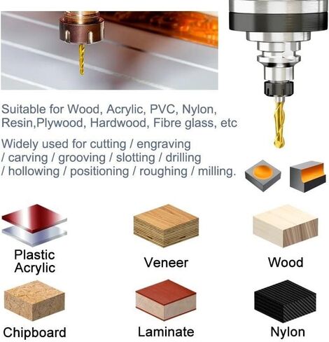 1pcs Carbide 2 Flute Ball Nose End Mills 3.175/4/6/8/10/12mm Shank CNC Router Bit Carbide Milling Cutter Woodworking Tool(4x4x42x70) in Saudi Arabia