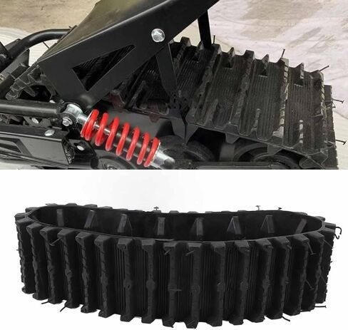 أشرطة جر الإطارات، مسارات Sn Snowthror مسار إطارات عجلة الجر المطاطية، مسارات مطاطية لمركبة Atv UTV Track الكهربائية على الجليد منفاخ الثلج Go Kart in Saudi Arabia