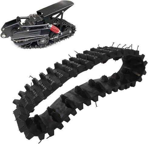 أشرطة جر الإطارات، مسارات Sn Snowthror مسار إطارات عجلة الجر المطاطية، مسارات مطاطية لمركبة Atv UTV Track الكهربائية على الجليد منفاخ الثلج Go Kart in Saudi Arabia