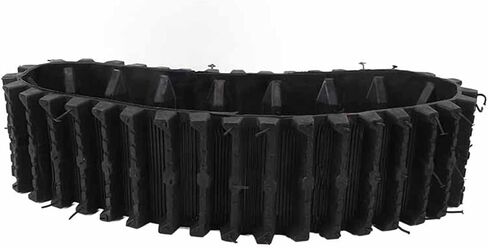 أشرطة جر الإطارات، مسارات Sn Snowthror مسار إطارات عجلة الجر المطاطية، مسارات مطاطية لمركبة Atv UTV Track الكهربائية على الجليد منفاخ الثلج Go Kart in Saudi Arabia