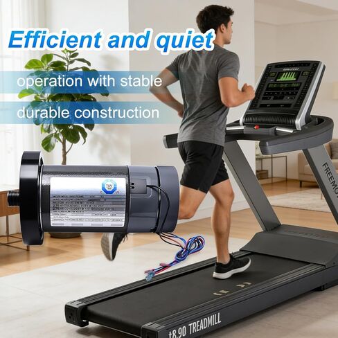 محرك DC 2.75HP 130V استبدال محرك المشي مع دولاب الموازنة لـ Proform Gold's Gym NordicTrack Image 530 ZLT ZT4 5.0 ZLT محرك محرك منخفض الضوضاء عالي الأداء in Saudi Arabia