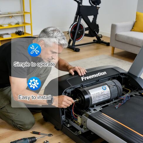محرك DC 2.75HP 130V استبدال محرك المشي مع دولاب الموازنة لـ Proform Gold's Gym NordicTrack Image 530 ZLT ZT4 5.0 ZLT محرك محرك منخفض الضوضاء عالي الأداء in Saudi Arabia