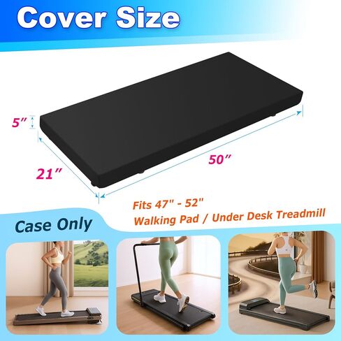 Walking Pad Cover for Under Desk Treadmill, Foldable Protective Case Sleeve for Home Office Walking Running Machine, Dustproof & Waterproof Gym Exercise Guard Accessory in Kuwait