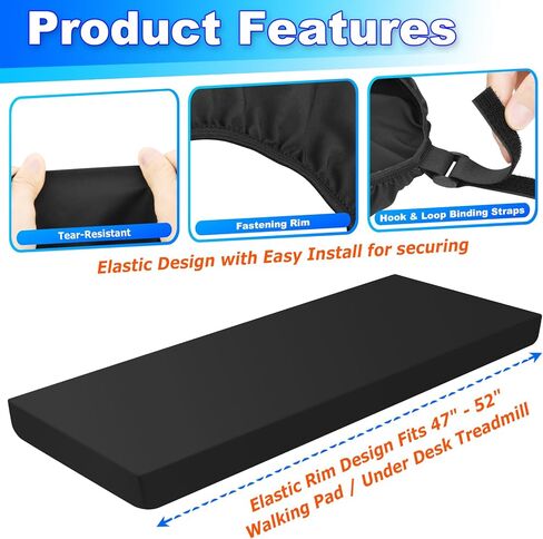 Walking Pad Cover for Under Desk Treadmill, Foldable Protective Case Sleeve for Home Office Walking Running Machine, Dustproof & Waterproof Gym Exercise Guard Accessory in Kuwait