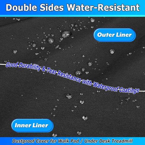 Walking Pad Cover for Under Desk Treadmill, Foldable Protective Case Sleeve for Home Office Walking Running Machine, Dustproof & Waterproof Gym Exercise Guard Accessory in Kuwait