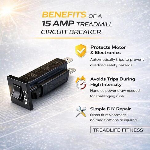Treadmill Circuit Breaker - Compatible with Weslo Treadmills (15amp) in Saudi Arabia