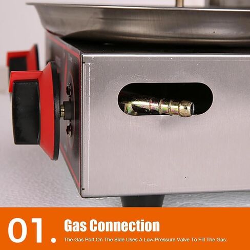 Commercial Automatic Rotating Grill, Gas Doner Kebab Machine Vertical Broiler Gyro Rotisserie, Gas Cooker Rotating Roaster Baking Machine, Simple Temperature Control Panel in Kuwait