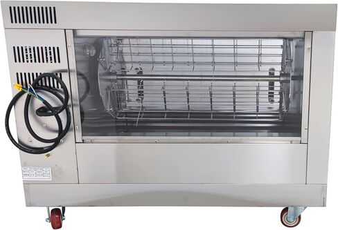 Desktop Electric Chicken Roaster Commercial Use Stainless Steel Fully Automatic Rotating Chicken Roaster, 122°F - 572°FAutomatic Rotation Temperature Adjustable 220V in Saudi Arabia
